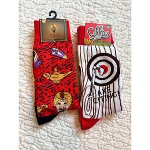 Sillies Socks Mens Novelty Crew Socks Bundle Zoltar Speaks Axe-Citing 2 Pairs OS